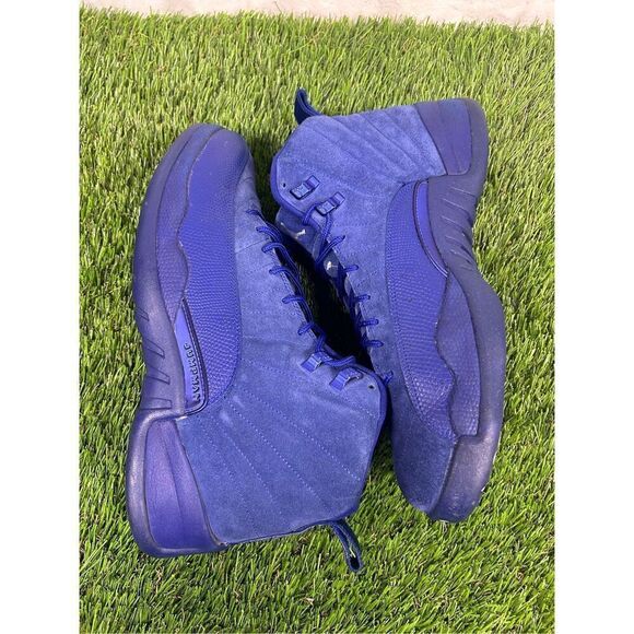 Size 12 - Nike Air Jordan 12 Retro Deep Royal Blue 2016 130690-400 OG XII‎ Blue main image 6